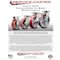 Service Caster 6 Inch Kingpinless Red Poly on Steel Wheel Swivel Top Plate Caster SCC SCC-KP30S620-PUR-RS - alternate 2